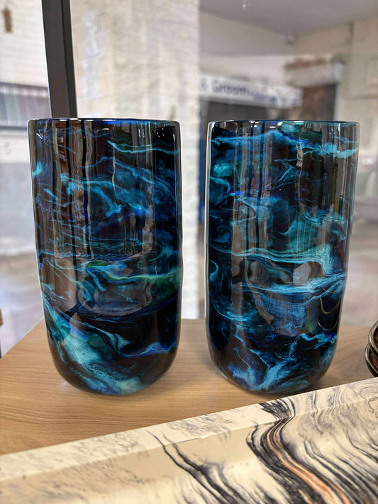 Set of 2 highball glasses - Custom made