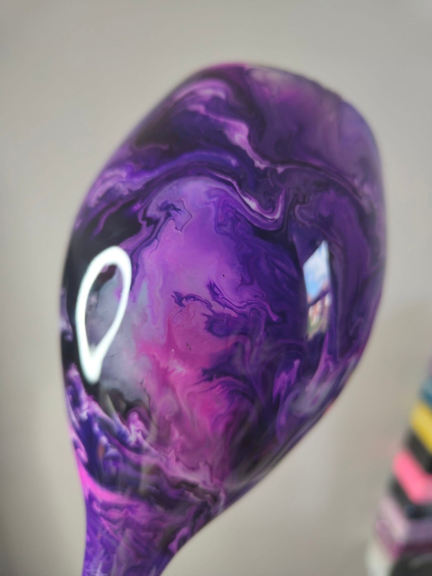 Tall wine glass - purple